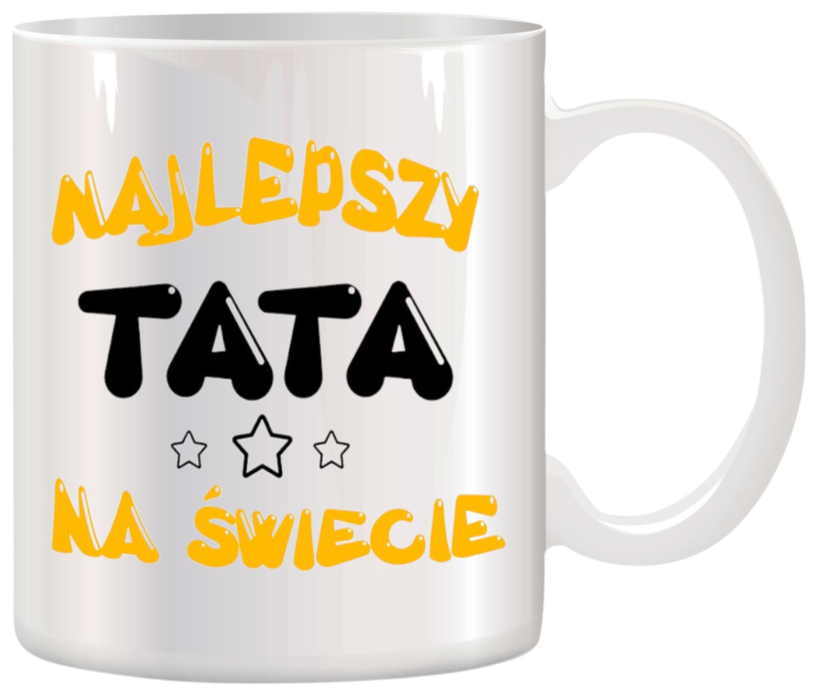 KUBEK Z NADRUKIEM ŚMIESZNY PREZENT DLA TATY URODZINY IMIENINY DZIEŃ OJCA