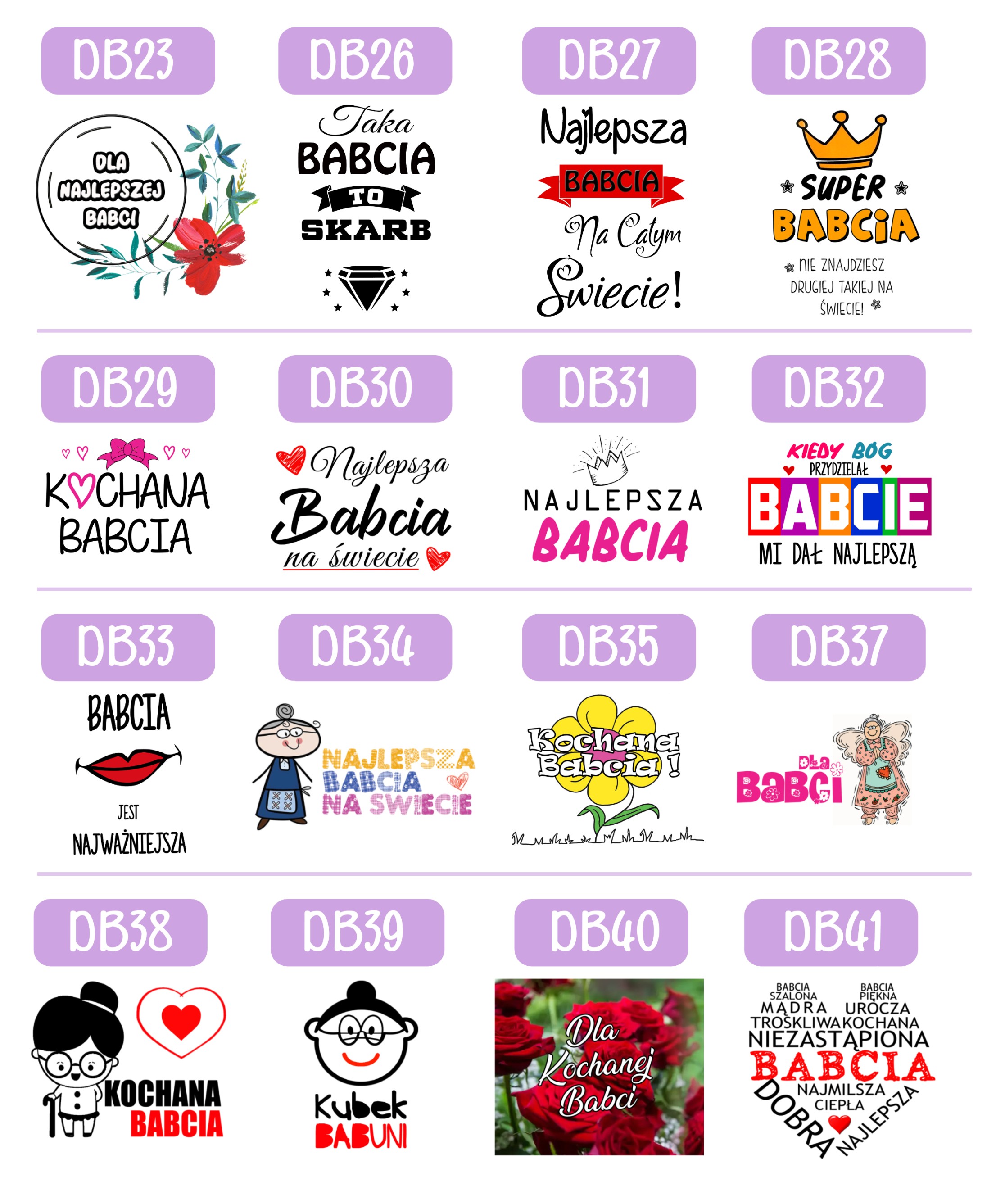 KUBEK Z NADRUKIEM PREZENT DLA BABCI NA DZIEŃ BABCI URODZINY