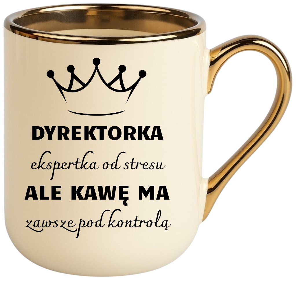 Kubek PREMIUM śmieszny prezent dla DYREKTORKI ekskluzywny upominek