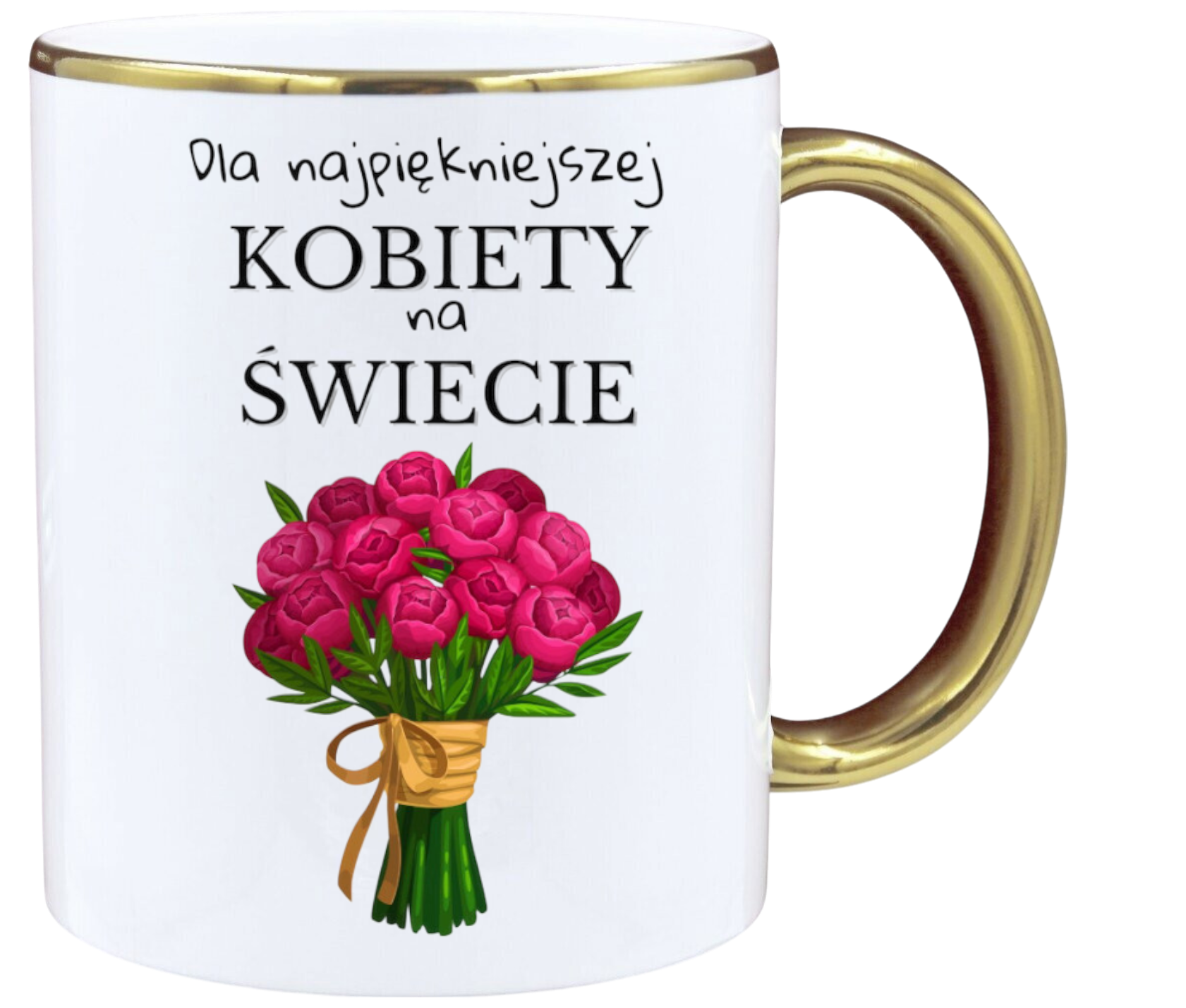 KUBEK Z NADRUKIEM PREZENT DLA KOLEŻANKI DZIEWCZYNY ŻONY MAMY DZIEŃ KOBIET