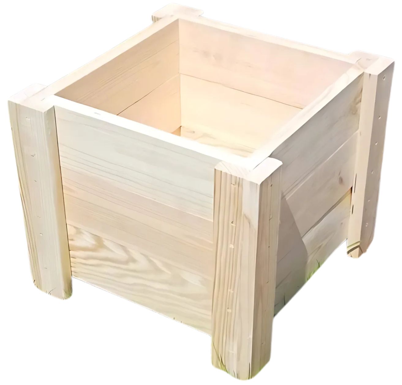 DONICA DREWNIANA OGRODOWA ZEWNĘTRZNA 35x35cm SOLIDNA SKRZYNKA NA ROŚLINY