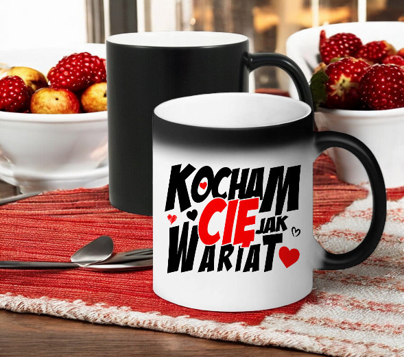 KUBEK MAGICZNY PREZENT DLA DZIEWCZYNY ŻONY MĘŻA CHŁOPAKA WALENTYNKI WZORY
