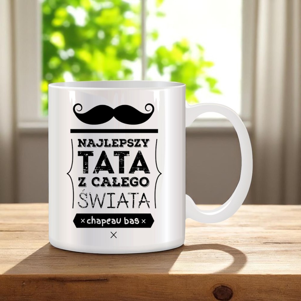 ZESTAW PODUSZKA I KUBEK ORYGINALNY PREZENT DLA TATY TEŚCIA DZIEŃ OJCA TATA
