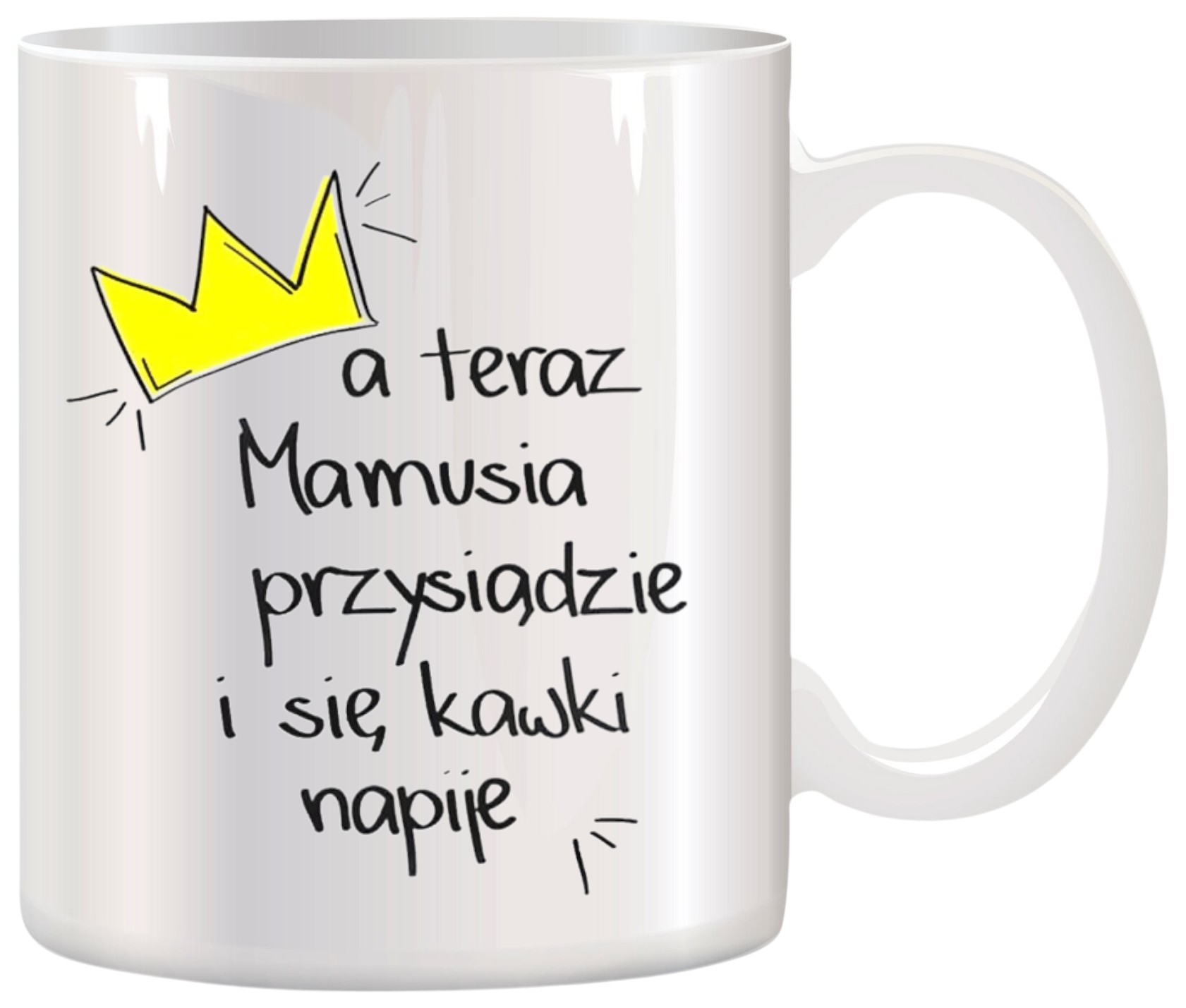 KUBEK Z NADRUKIEM ŚMIESZNY PREZENT DLA MAMY URODZINY IMIENINY DZIEŃ MATKI