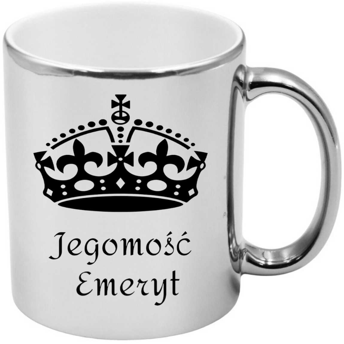 KUBEK SREBRNY PREZENT DLA EMERYTA EMERYTKI POŻEGNANIE W PRACY URODZINY