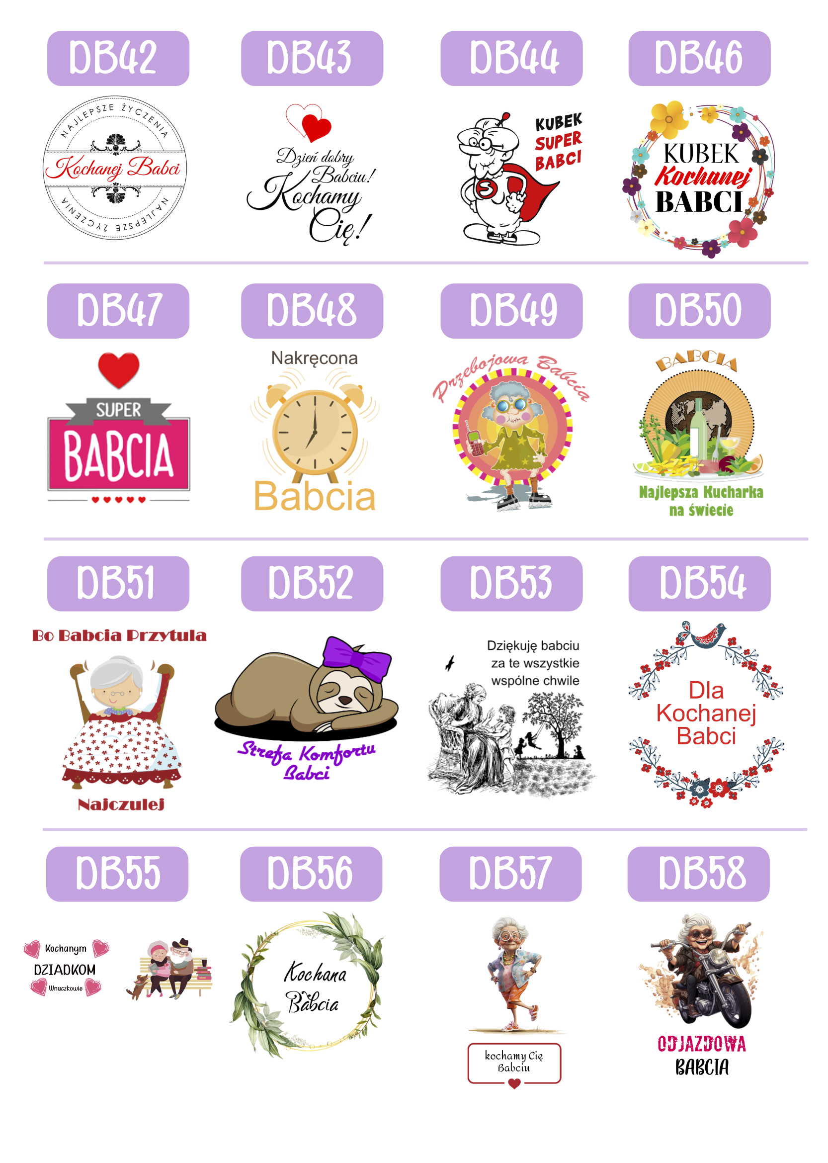 KUBEK Z NADRUKIEM PREZENT DLA BABCI NA DZIEŃ BABCI URODZINY