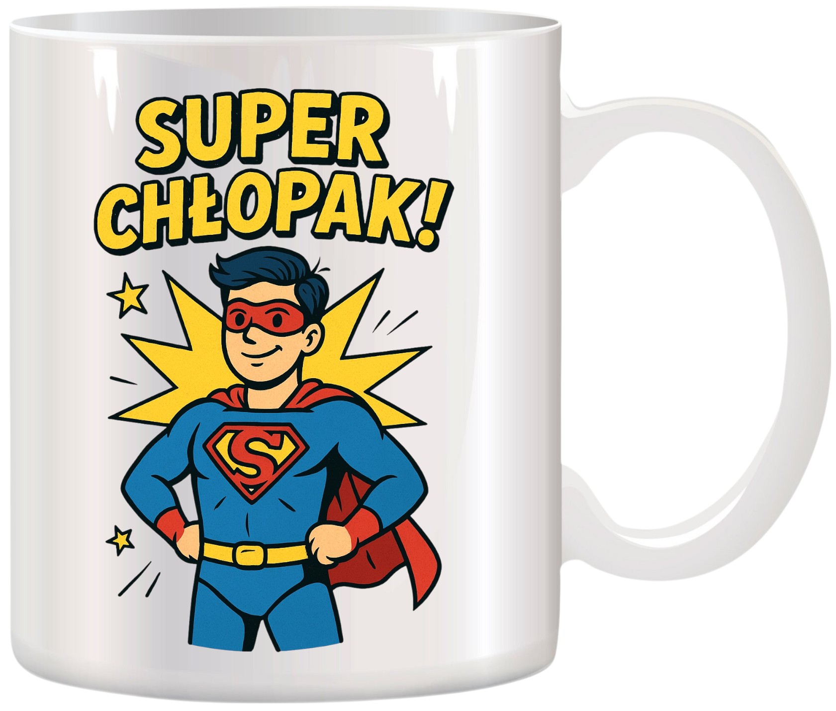 Kubek z nadrukiem prezent Dzień CHŁOPAKA dla kolegi chłopca urodziny wzory