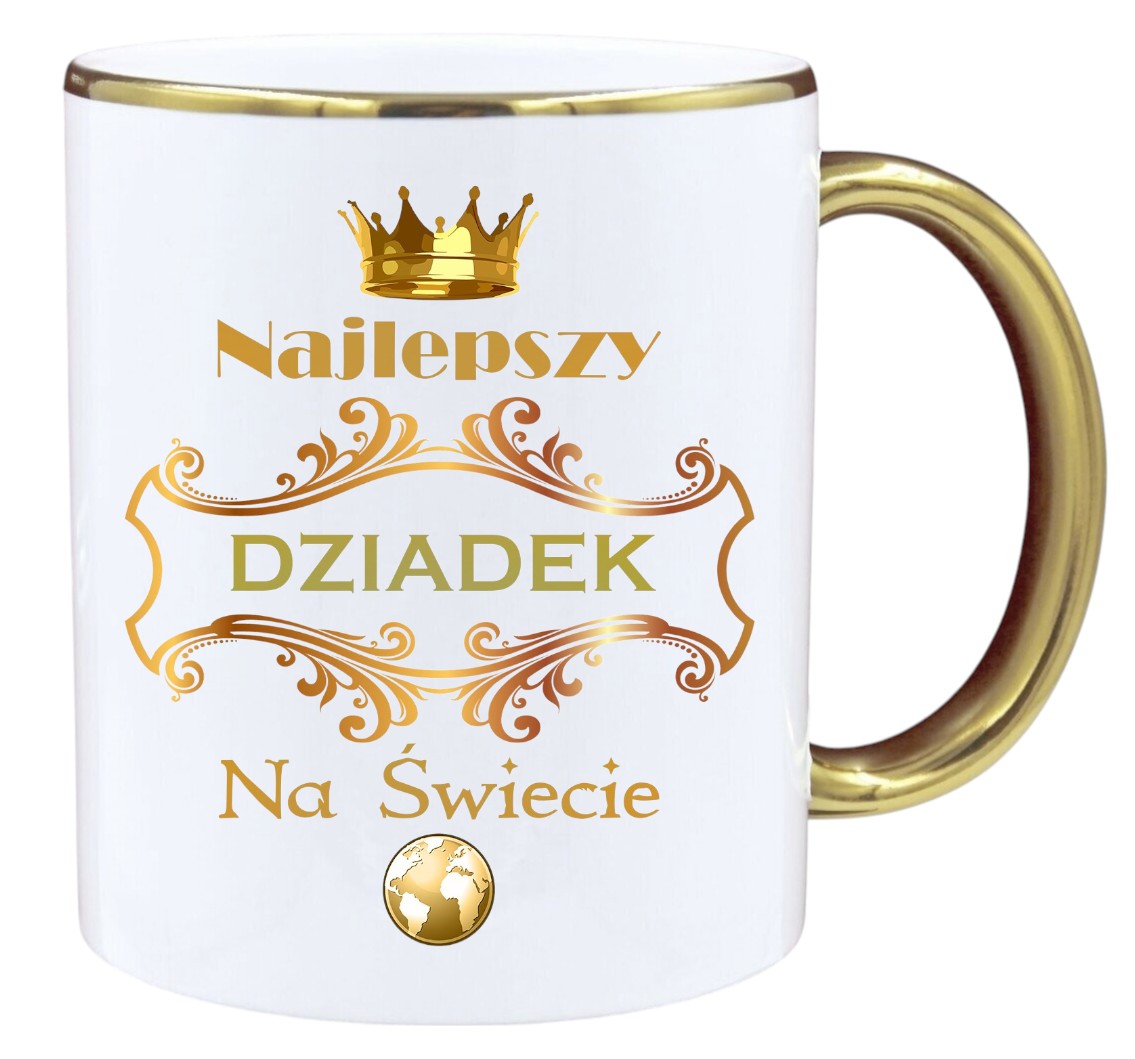 KUBEK Z NADRUKIEM ŚMIESZNY PREZENT DZIEŃ DZIADKA URODZINY IMIENINY DZIADEK