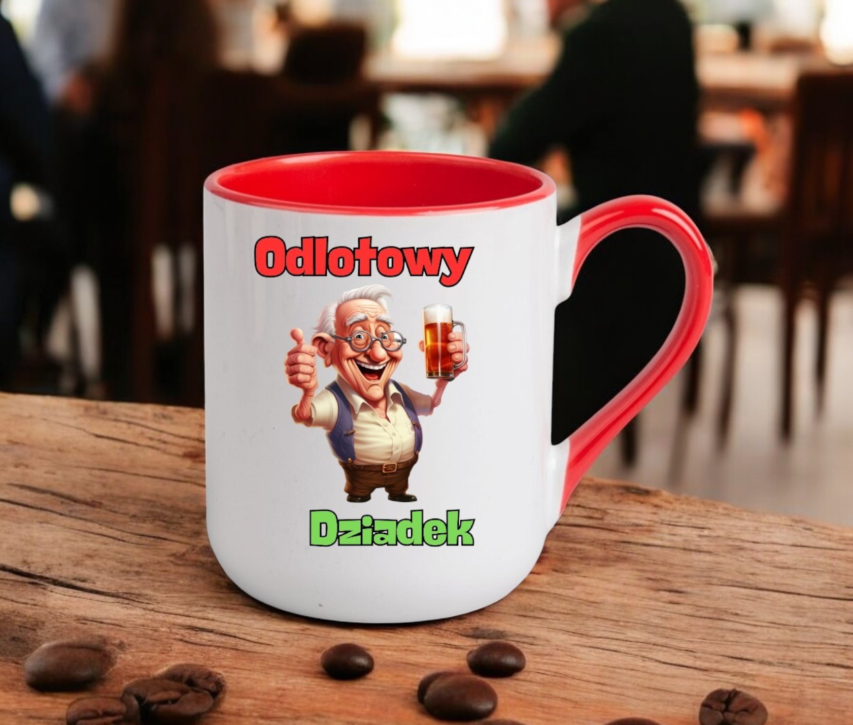 KUBEK Z NADRUKIEM ŚMIESZNY PREZENT DZIEŃ DZIADKA URODZINY IMIENINY DZIADEK