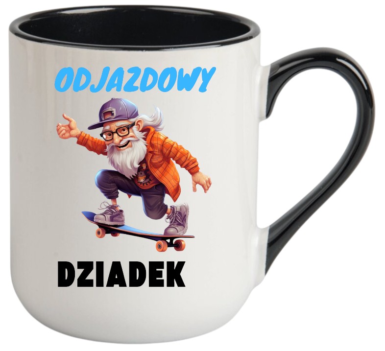 KUBEK Z NADRUKIEM ŚMIESZNY PREZENT DZIEŃ DZIADKA URODZINY IMIENINY DZIADEK