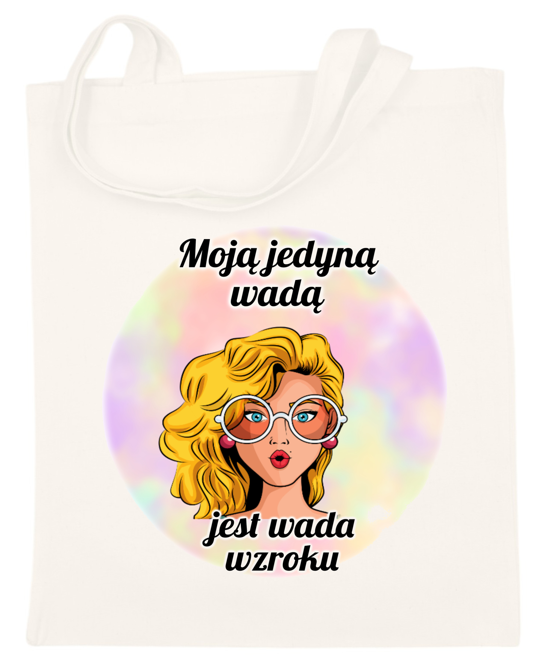 TORBA BAWEŁNIANA PREMIUM NA ZAKUPY Z NADRUKIEM PREZENT DZIEŃ KOBIET