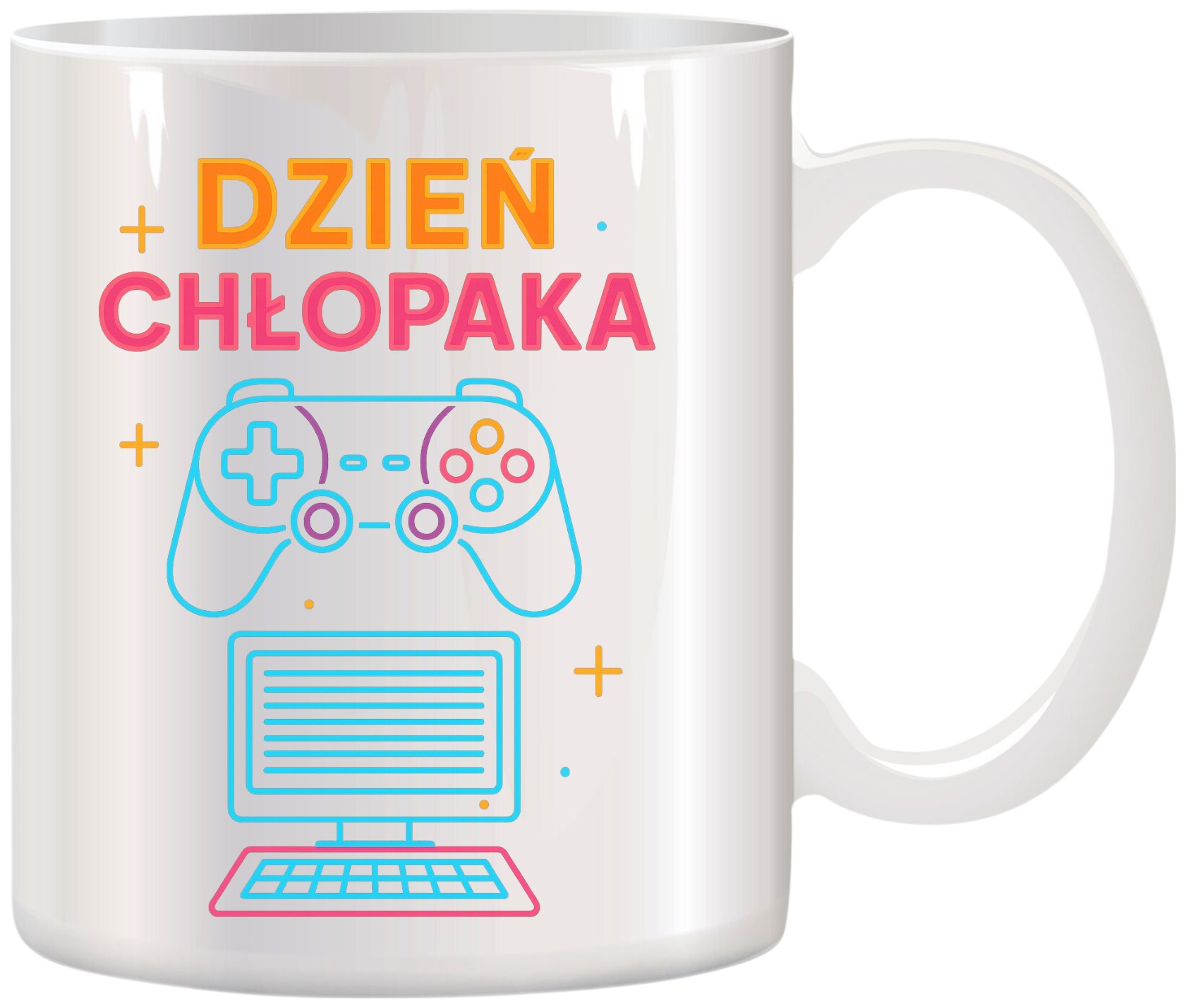 Kubek z nadrukiem prezent Dzień CHŁOPAKA dla kolegi chłopca urodziny wzory