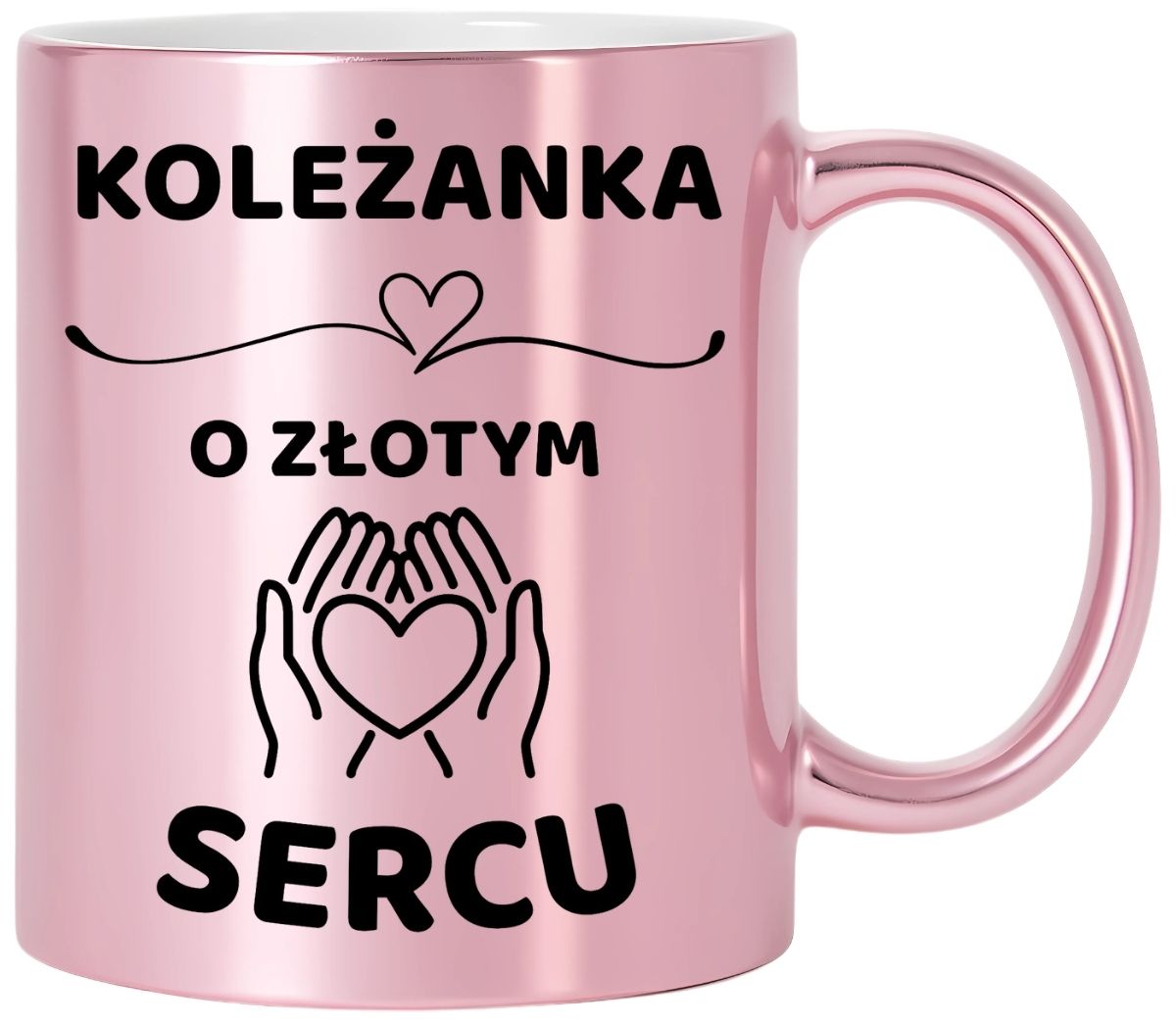 Kubek różowy z dedykacją wyjątkowy prezent dla KOLEŻANKI