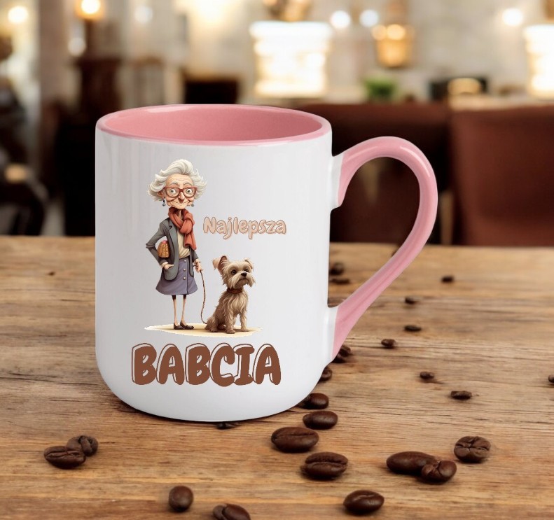 KUBEK Z WŁASNYM NADRUKIEM TWOJE ZDJĘCIE GRAFIKA TEKST LOGO REKLAMA PREZENT