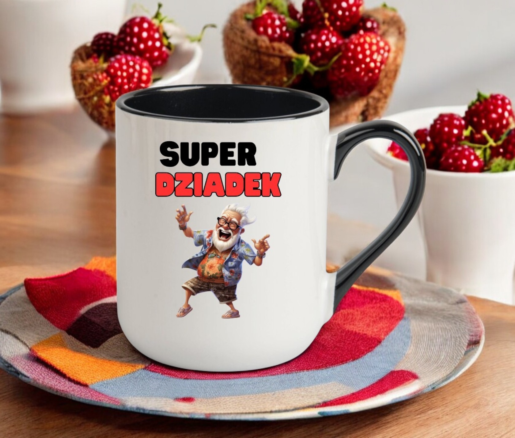 KUBEK Z NADRUKIEM ŚMIESZNY PREZENT DZIEŃ DZIADKA URODZINY IMIENINY DZIADEK