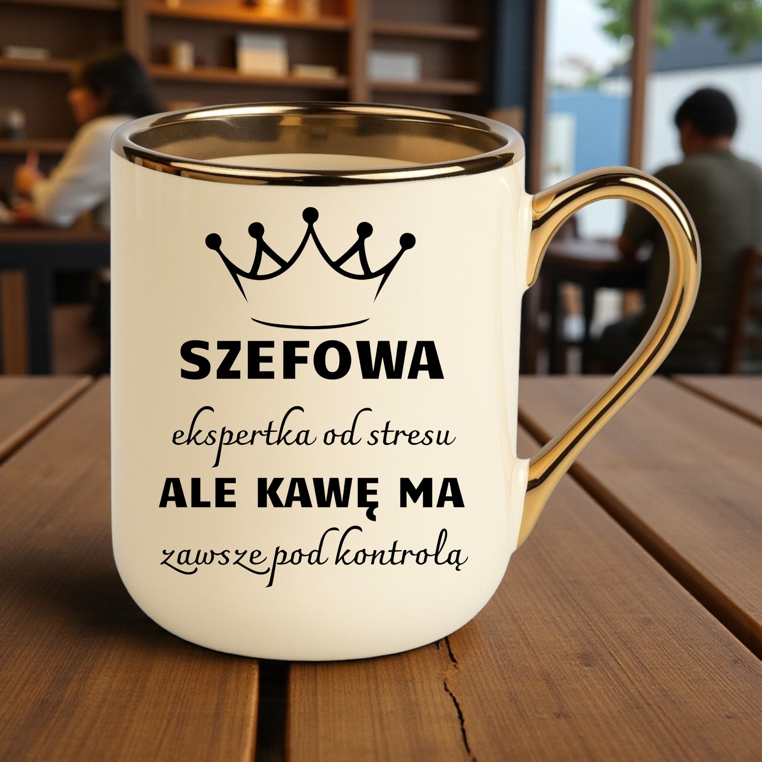 Kubek PREMIUM śmieszny prezent dla SZEFOWEJ ekskluzywny upominek