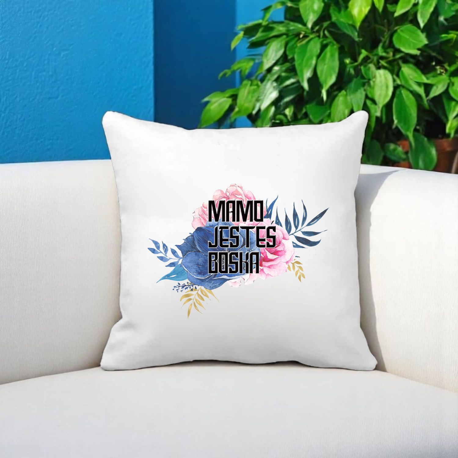 ZESTAW PREZENTOWY PODUSZKA I PIĘKNY KUBEK DLA MAMY DZIEŃ MATKI URODZINY