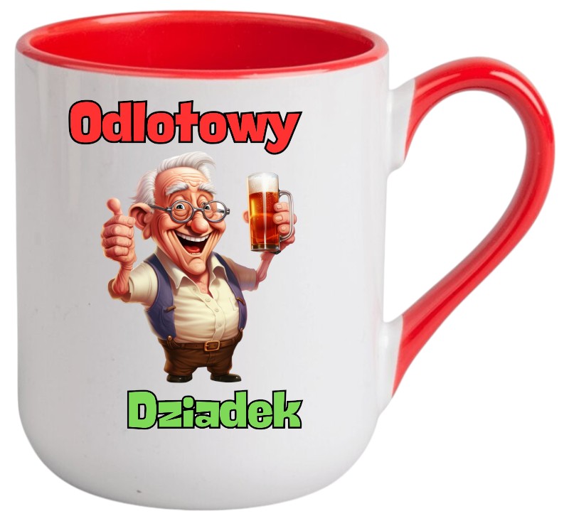 KUBEK Z NADRUKIEM ŚMIESZNY PREZENT DZIEŃ DZIADKA URODZINY IMIENINY DZIADEK