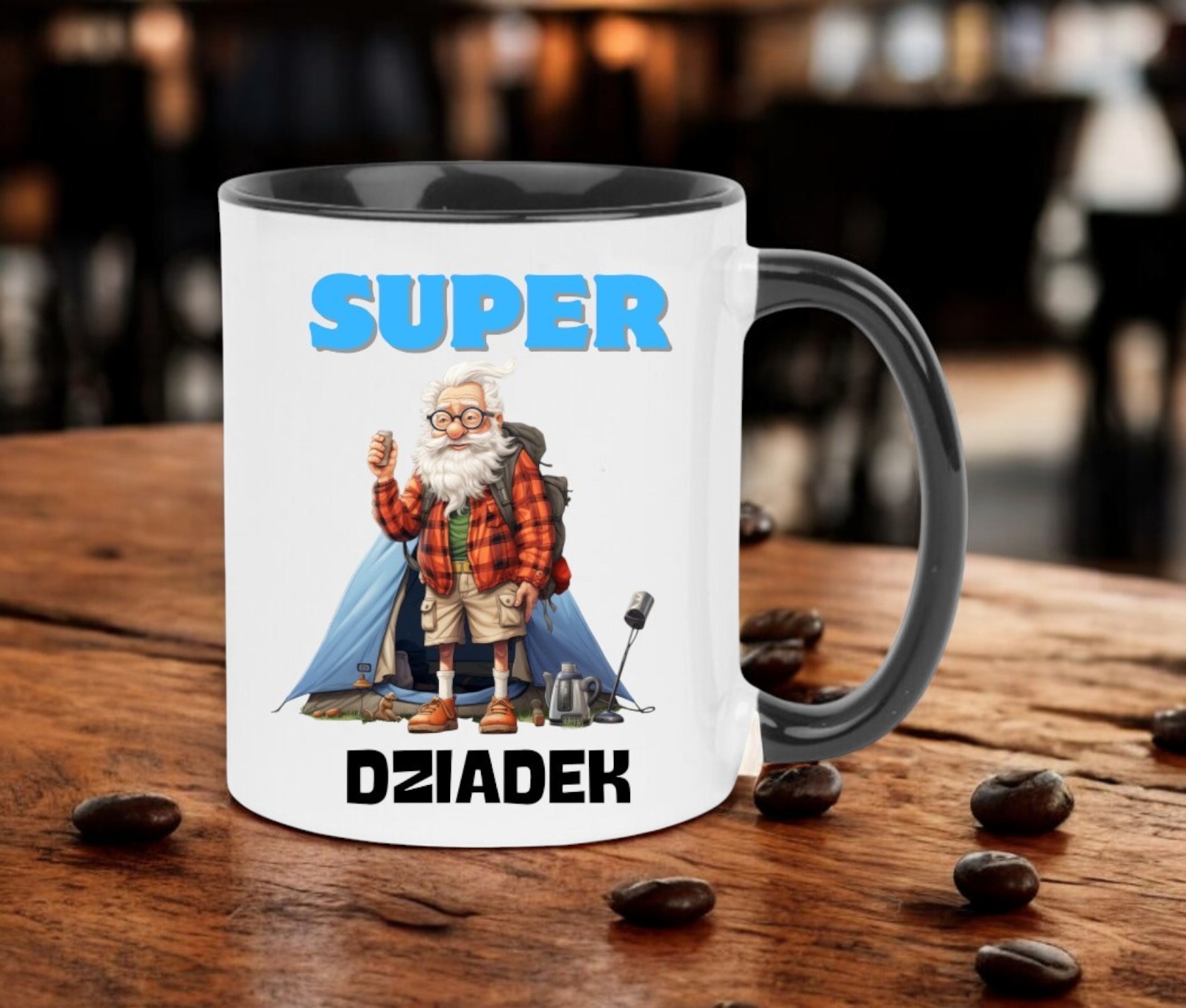 KUBEK Z NADRUKIEM ŚMIESZNY PREZENT DZIEŃ DZIADKA URODZINY IMIENINY DZIADEK