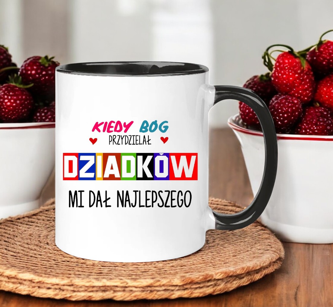 KUBEK Z NADRUKIEM ŚMIESZNY PREZENT DZIEŃ DZIADKA URODZINY IMIENINY DZIADEK