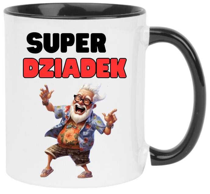KUBEK Z NADRUKIEM ŚMIESZNY PREZENT DZIEŃ DZIADKA URODZINY IMIENINY DZIADEK