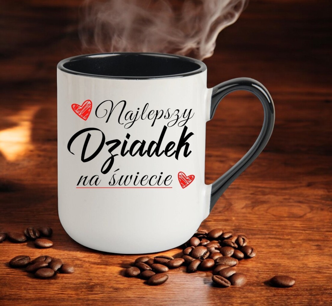 KUBEK Z NADRUKIEM ŚMIESZNY PREZENT DZIEŃ DZIADKA URODZINY IMIENINY DZIADEK