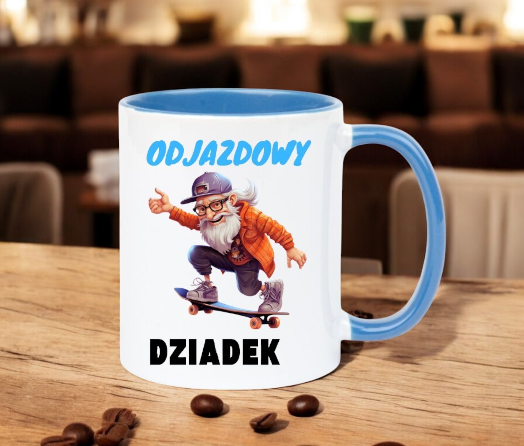 KUBEK Z NADRUKIEM ŚMIESZNY PREZENT DZIEŃ DZIADKA URODZINY IMIENINY DZIADEK