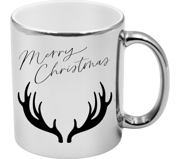 KUBEK SREBRNY PREMIUM PREZENT ŚWIĄTECZNY BOŻE NARODZENIE MIKOŁAJKI