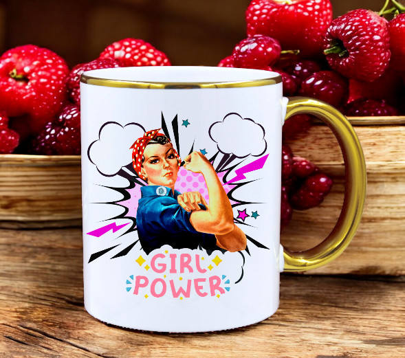 KUBEK Z NADRUKIEM PREZENT DLA KOLEŻANKI DZIEWCZYNY ŻONY MAMY DZIEŃ KOBIET