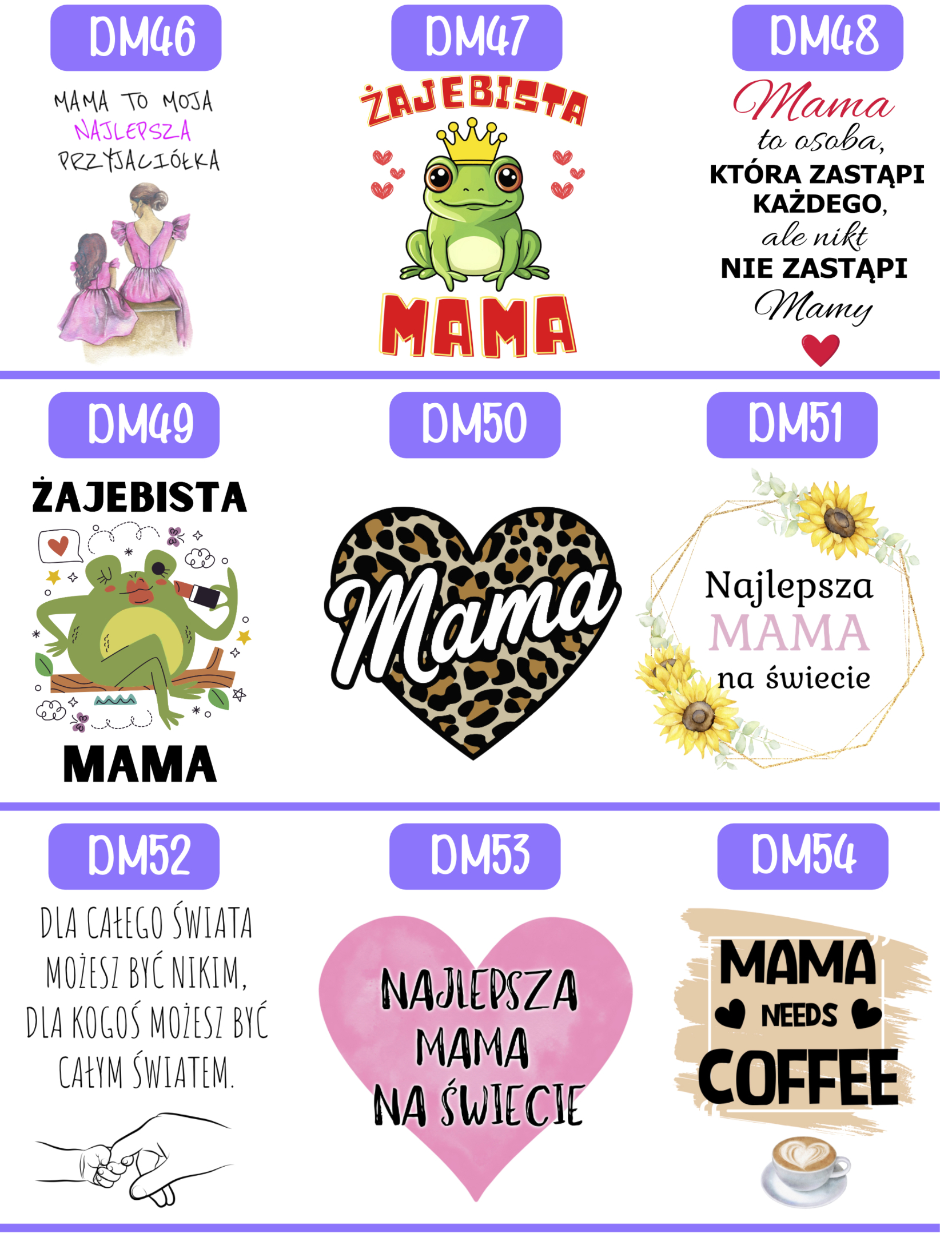 TORBY Z NADRUKIEM DZIEŃ MATKI PREZENT dla MAMY TEŚCIOWEJ WZORY