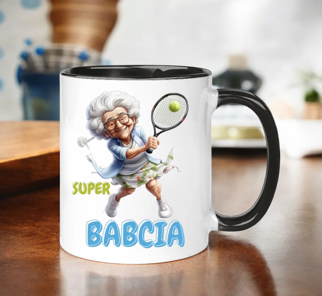 KUBEK Z NADRUKIEM ŚMIESZNY PREZENT DZIEŃ BABCI URODZINY IMIENINY BABCIA