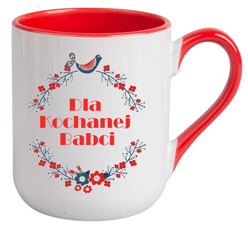 KUBEK Z NADRUKIEM PREZENT DZIEŃ BABCI URODZINY BABCIA IMIENINY