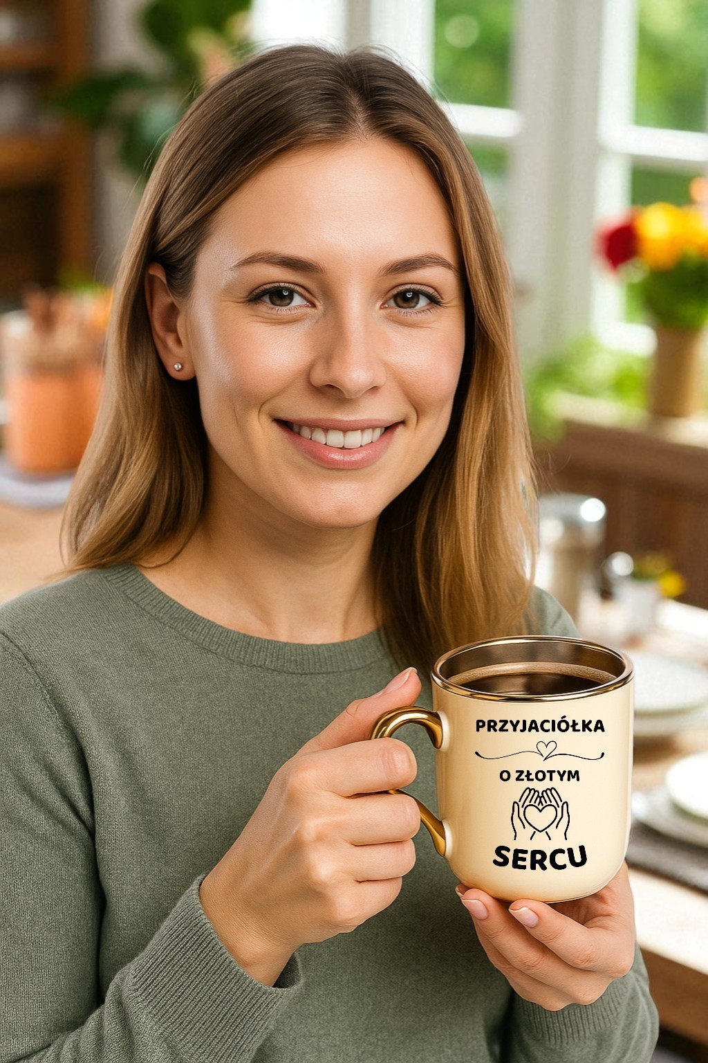 Kubek PREMIUM z dedykacją wyjątkowy elegancki prezent dla PRZYJACIÓŁKI