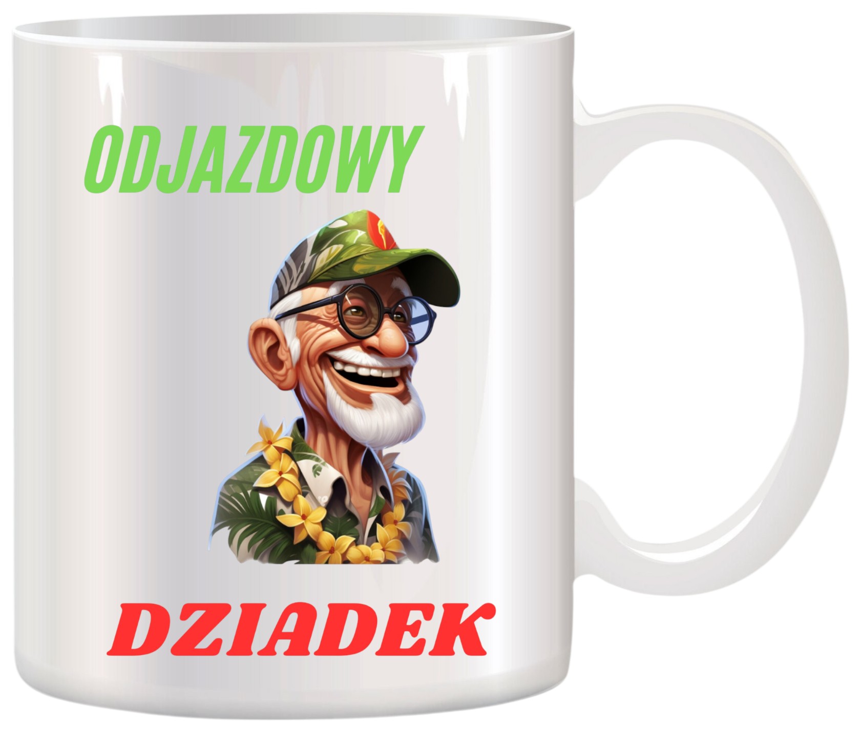 KUBEK Z NADRUKIEM ŚMIESZNY PREZENT DZIEŃ DZIADKA URODZINY IMIENINY DZIADEK