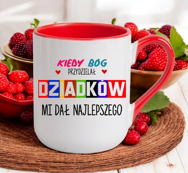 KUBEK Z NADRUKIEM ŚMIESZNY PREZENT DZIEŃ DZIADKA URODZINY IMIENINY DZIADEK