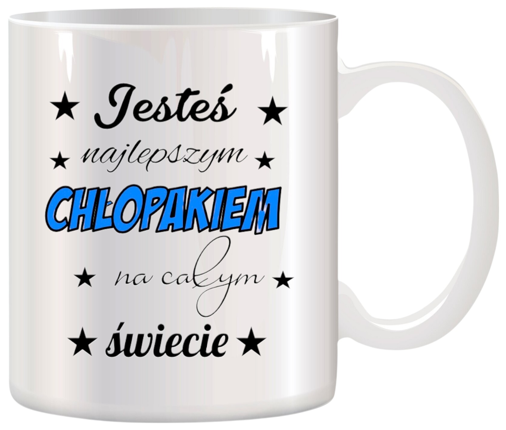 KUBEK Z NADRUKIEM IMIĘ PREZENT DZIEŃ CHŁOPAKA KOLEGI URODZINY IMIENINY