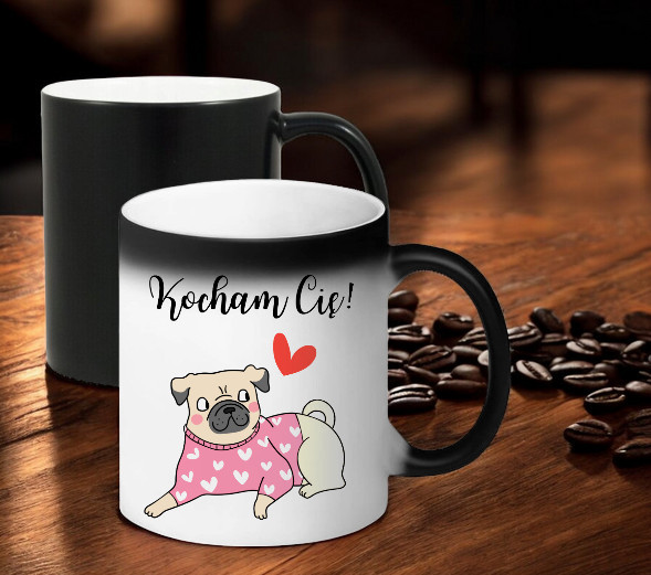 KUBEK MAGICZNY PREZENT DLA DZIEWCZYNY ŻONY MĘŻA CHŁOPAKA WALENTYNKI WZORY