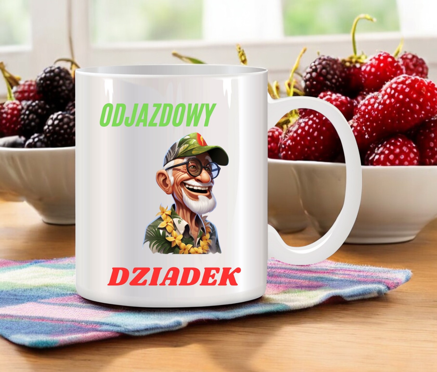 KUBEK Z NADRUKIEM ŚMIESZNY PREZENT DZIEŃ DZIADKA URODZINY IMIENINY DZIADEK