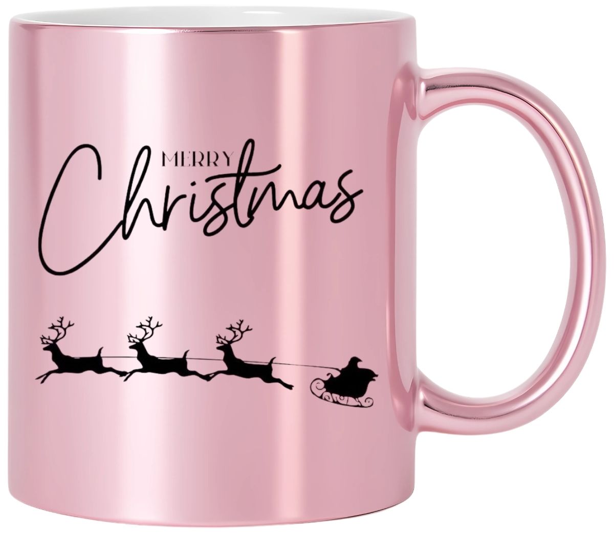 KUBEK RÓŻOWY PREMIUM PREZENT ŚWIĄTECZNY BOŻE NARODZENIE MIKOŁAJKI