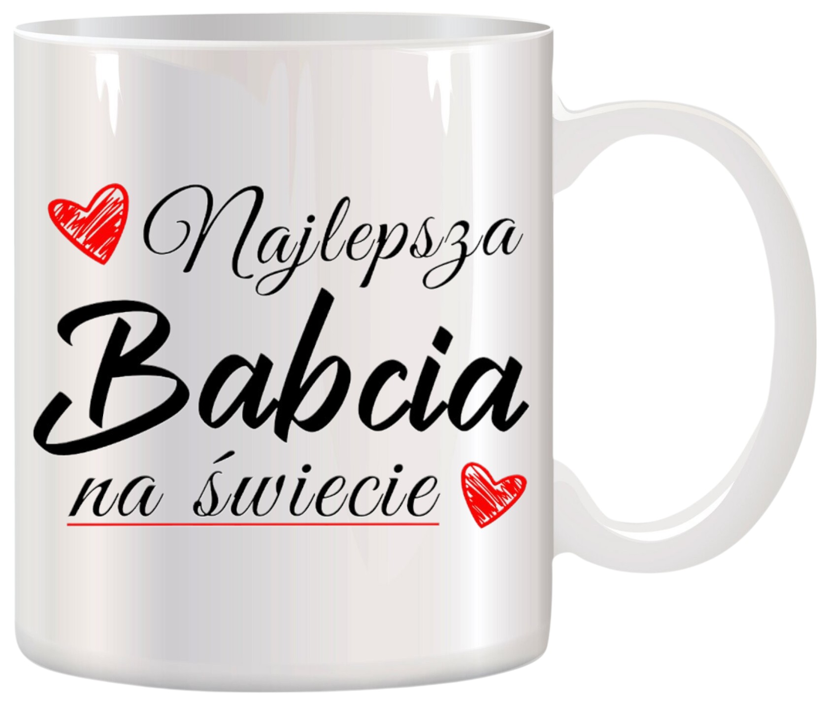 KUBEK Z NADRUKIEM ŚMIESZNY PREZENT DZIEŃ BABCI URODZINY IMIENINY BABCIA