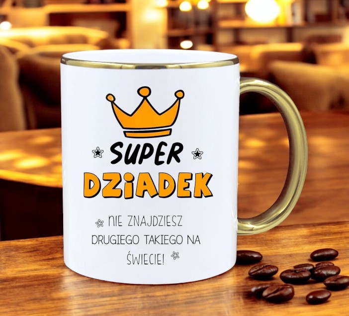 KUBEK Z NADRUKIEM ŚMIESZNY PREZENT DZIEŃ DZIADKA URODZINY IMIENINY DZIADEK