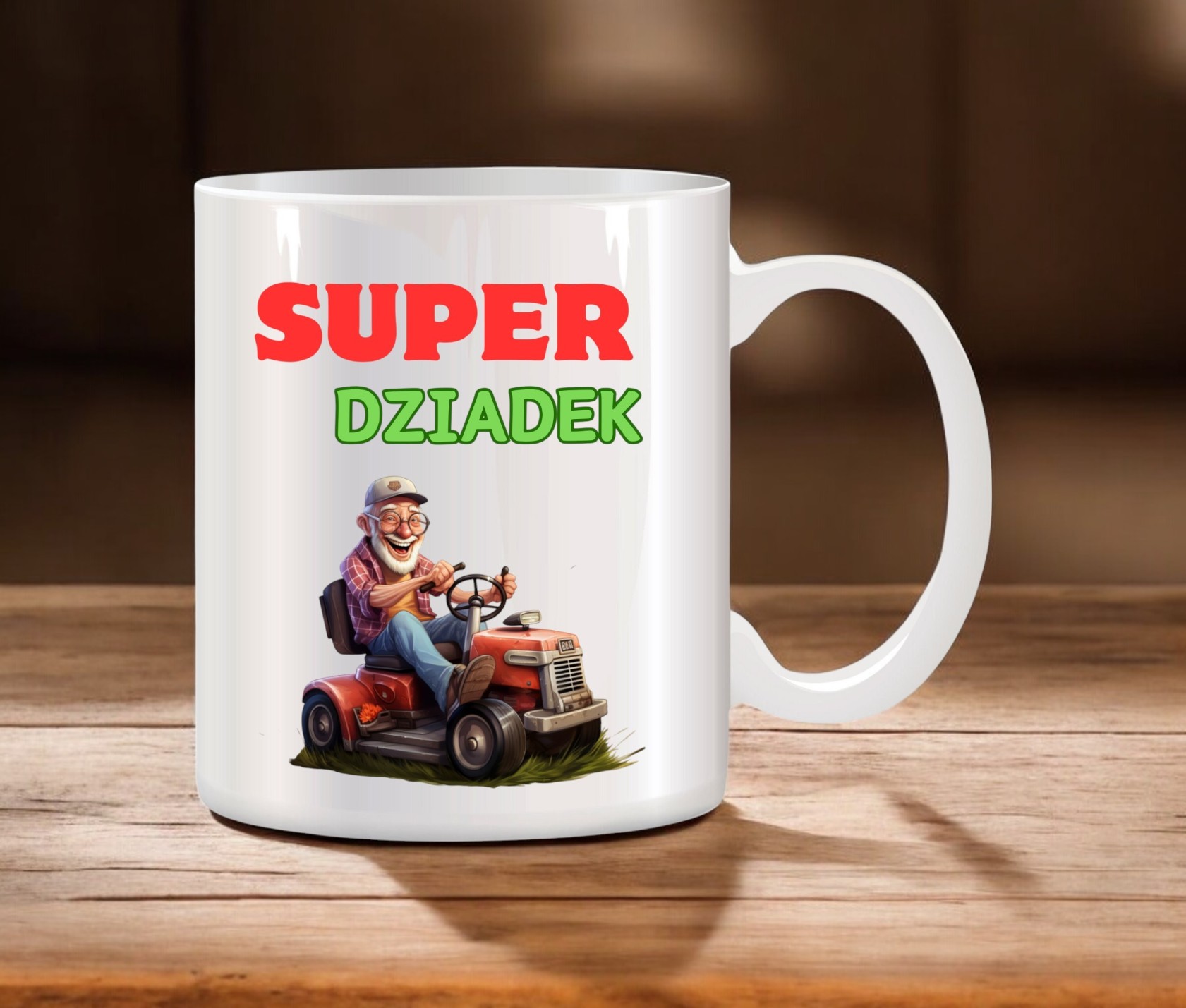KUBEK Z NADRUKIEM ŚMIESZNY PREZENT DZIEŃ DZIADKA URODZINY IMIENINY DZIADEK