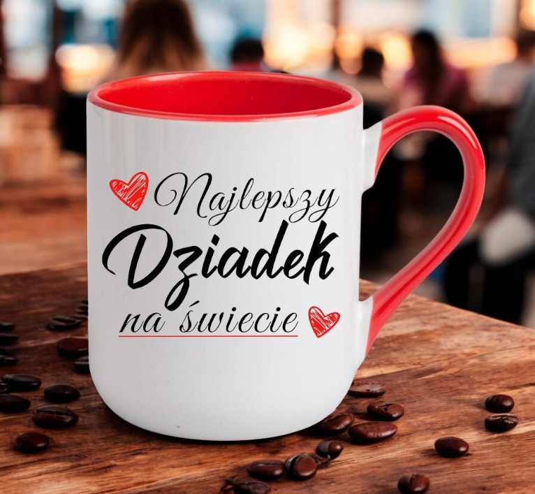 KUBEK Z NADRUKIEM ŚMIESZNY PREZENT DZIEŃ DZIADKA URODZINY IMIENINY DZIADEK