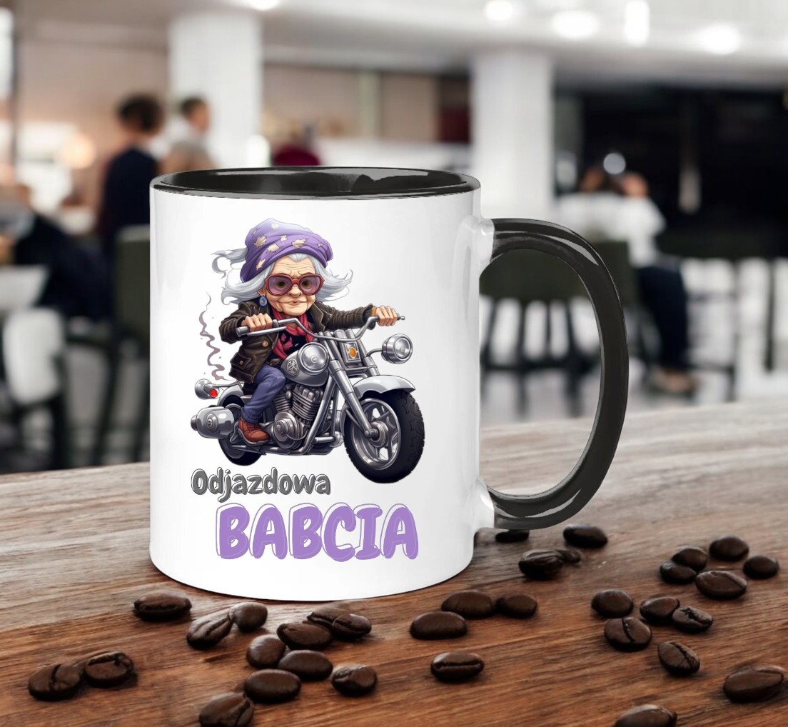 KUBEK Z NADRUKIEM ŚMIESZNY PREZENT DZIEŃ BABCI URODZINY IMIENINY BABCIA