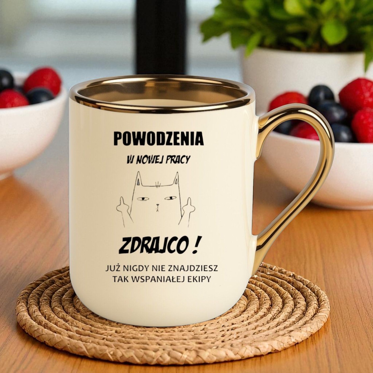 Kubek PREMIUM prezent na pożegnanie kolegi koleżanki zakończenie pracy