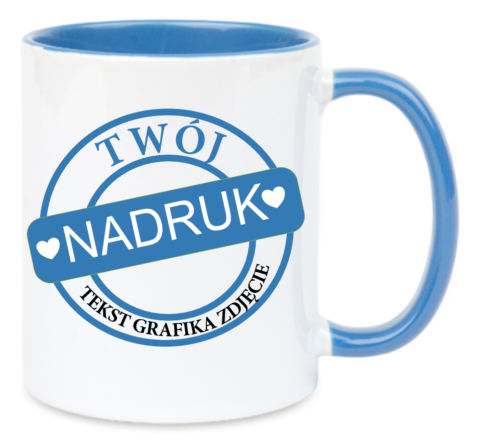 Kubek z nadrukiem zdjęcie grafika tekst logo prezent reklama Twój PROJEKT