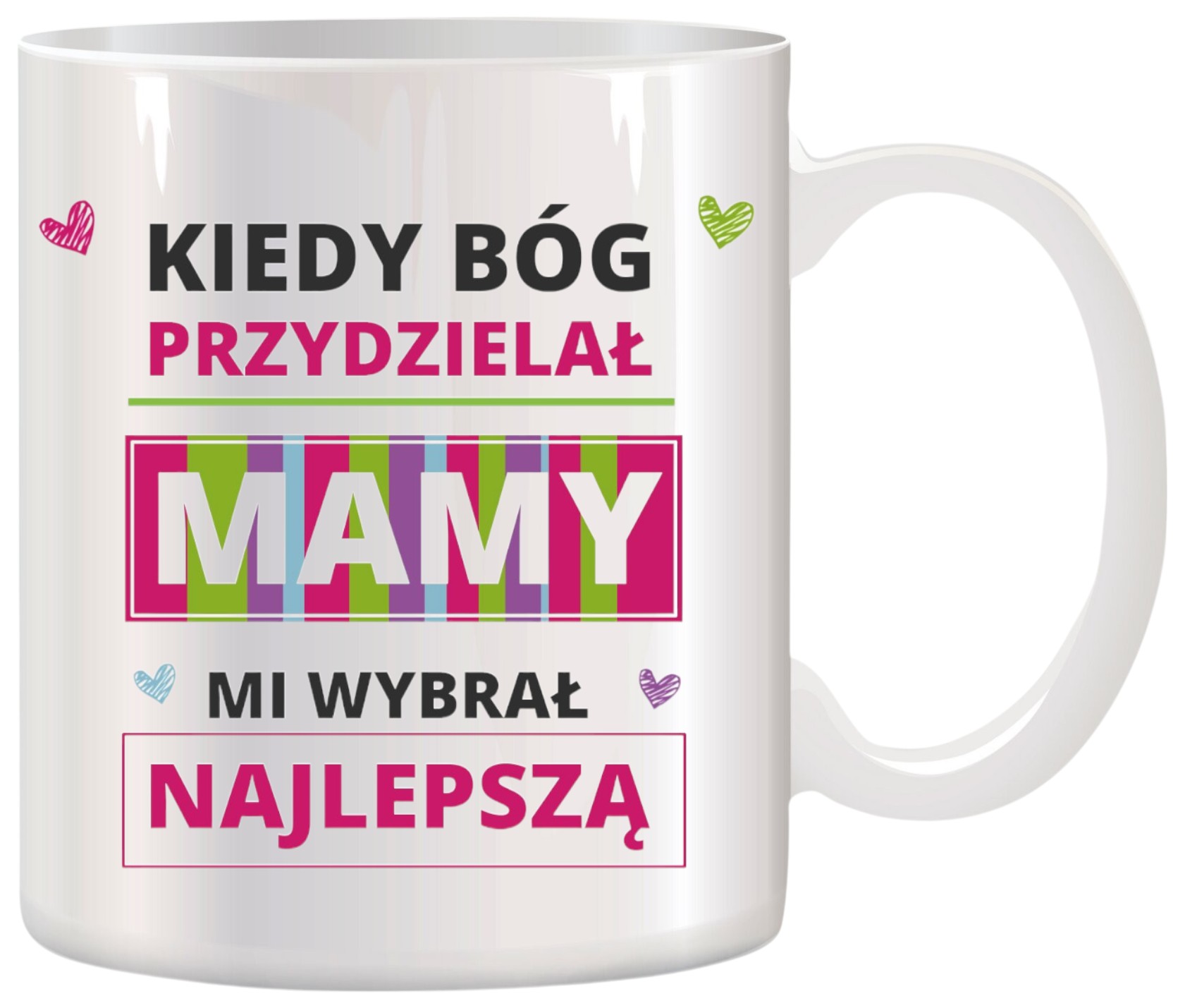 KUBEK Z NADRUKIEM ŚMIESZNY PREZENT DLA MAMY URODZINY IMIENINY DZIEŃ MATKI