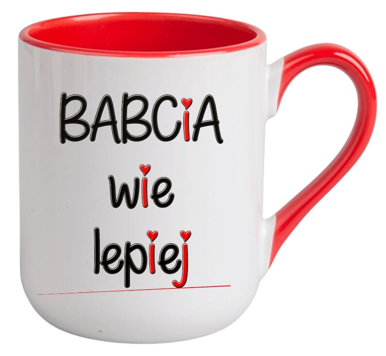 KUBEK Z NADRUKIEM PREZENT DZIEŃ BABCI URODZINY BABCIA IMIENINY