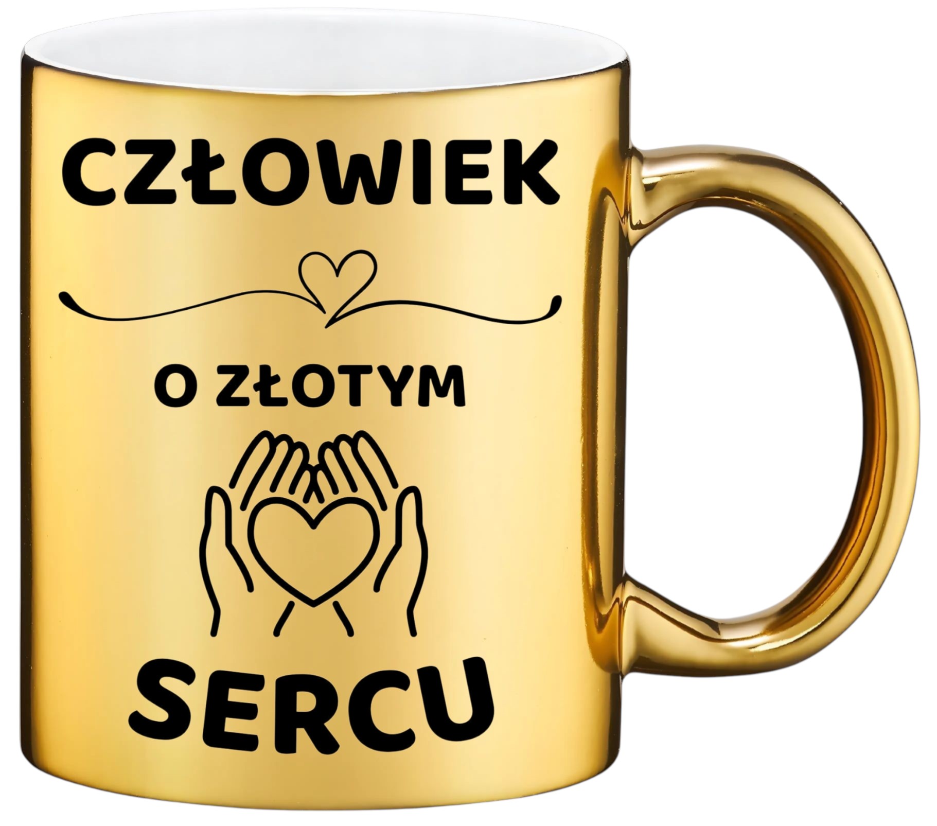 Złoty kubek z dedykacją elegancki prezent na każdą okazję