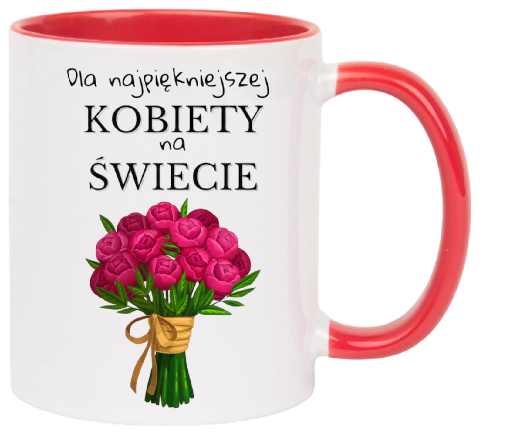 KUBEK Z NADRUKIEM PREZENT DLA KOLEŻANKI DZIEWCZYNY ŻONY MAMY DZIEŃ KOBIET